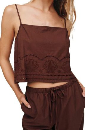 Bella Dahl Button Back Camisole in Sea Glass Brown at Nordstrom, Size X-Small