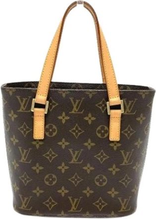 Louis Vuitton Tweedehands Canvas Louis Vuitton tassen - Dames - Vintage Handtas - Bruin - ONE Size - Vintage