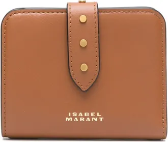Isabel Marant Leren portemonnee - Bruin
