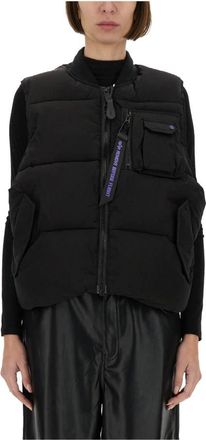Alpha Industries Ma-1 Puffer Vest UV - Dames - Bodywarmers - Zwart - M - Leer - Jassen