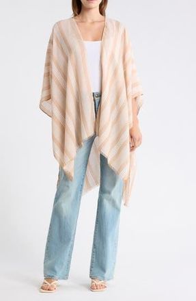 Nordstrom Rack Gauze Ruana in Tan Tannin at Nordstrom Rack