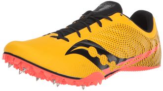Saucony Womens Spitfire 5 Track Shoe, Vizigold/Vizired, 7 UK
