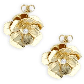 Lott. Gioielli Lott. Gioielli, Accessoires, Dames, Geel, ONE Size, Bloem Oorbellen in Goud Roestvrij Staal