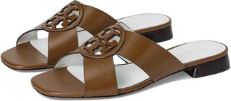 Tory Burch Miller Criss Cross Sandal Womens Sandals Almond Oats : 8.5 M, Leather