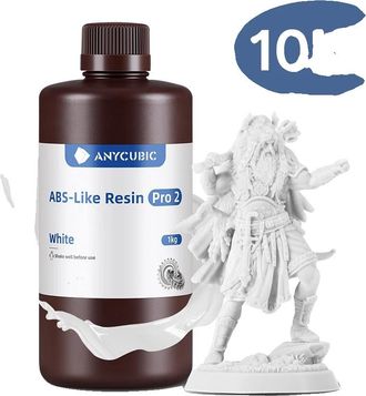 OEM Resina 3d, Alta Precisi&oacute;n, Sensibilidad Uv, Compatible Con Impresoras Lcd Y Dlp, 10 Kg, Color Blanco