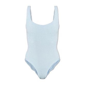 Hunza G One-piece, female, Blue, Size: ONE SIZE Square Neck Swim