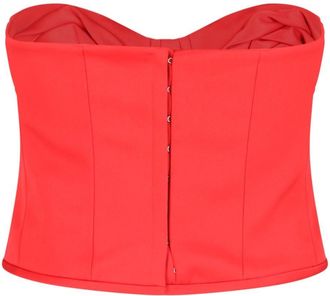 Marc Jacobs The Satin Rose Corsette Crop Top