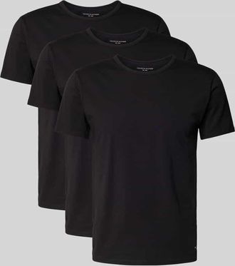 Tommy Hilfiger Slim Fit T-Shirt Set aus Baumwoll-Mix im 3er-Pack in Black, Gr&ouml;&szlig;e XXL