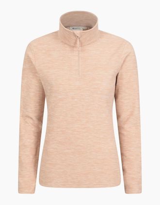 Mountain Warehouse Womens Mountain Warehouse Womens/Ladies Snowdon Melange Fleece Top - Cream - Size: 10