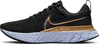 Nike (WMNS) Nike React Infinity Run Flyknit 2 Black Metallic Gold CT2423-009