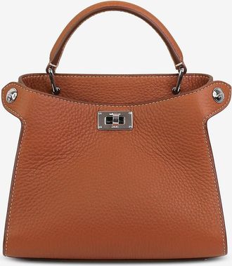 Michino Handtasche aus genarbtem Leder Lutece Nano