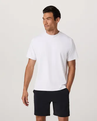 Vuori Clothing Short Sleeve Ponto T-Shirt - Relaxed Fit | White | Medium