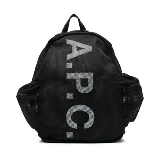 A.P.C. Backpacks, male, Black, Size: ONE SIZE Black Bucket Bag & Backpack