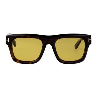 Tom Ford Icon Square Sunglasses - male - Tom Ford - Sunglasses - Brown - 53 MM - Accessories