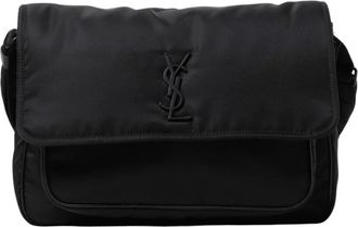 Saint Laurent Cross Body Bags, male, Black, ONE SIZE, Quilted Shoulder Bag
