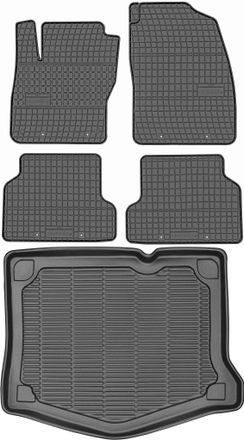 OEM Juego De Alfombrillas De Goma Para Coche Y Alfombrilla Para Maletero Para Ford Focus Ii Hatchback (2004-2011)