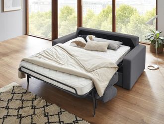 Atlantic Home Collection Schlafsofa »Rolando, B: 196 cm, Liegefl. 140x190 cm« mit komfortabler Matratze, Dauerschlafsofa