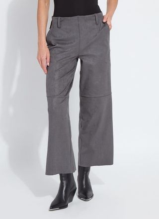 Lyssé Amina Patent Foil Vegan Suede Pant (28 Inseam)
