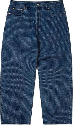 Palace P90 Baggy Stitch Jean Mid Indigo P31T014