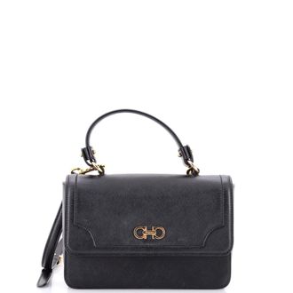 Ferragamo Seila Top Handle Bag Leather Small