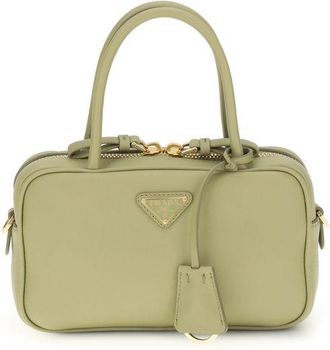 Prada Groene Kalfslederen Bos Taurus Handtas