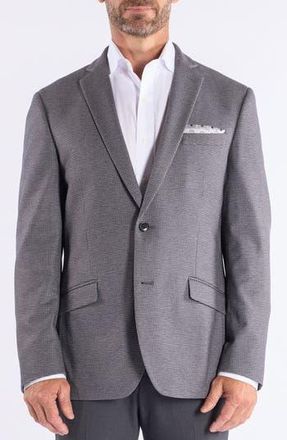 The Savile Row Company Check Knit Sport Coat in Grey at Nordstrom Rack, Size 44Regular