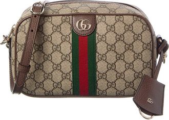 Gucci Ophidia Small Gg Supreme Canvas & Leather Camera Bag