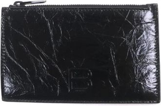 Balenciaga Pre-owned Crush Leren Munthouder - Heren - Vintage Accessoires - Zwart - ONE Size - Leer - Vintage