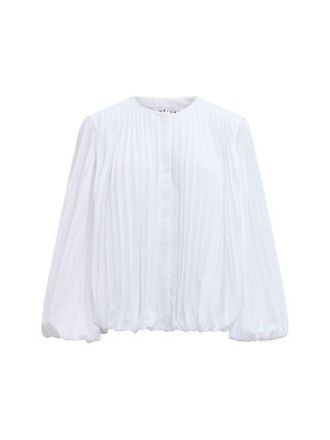 C&acirc;llas Milano GIULIA Pleated poet shirt in White at Nordstrom, Size 8L