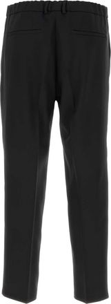 Jil Sander Mens Tailored Polyester Trousers Black