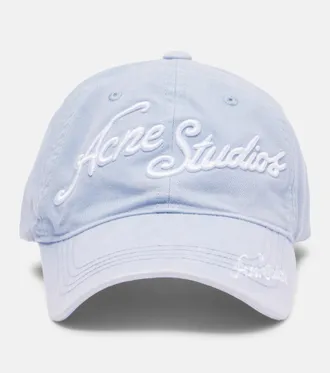Acne Studios Gorra de denim con logo