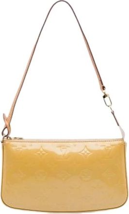 Louis Vuitton Pre-owned Pochette Accessoires - Dames - Vintage Schoudertas - Beige - ONE Size - Leer - Vintage
