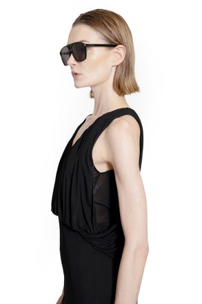 Saint Laurent Long Draped Dress