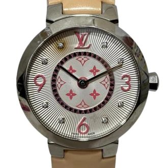 Louis Vuitton Pre-owned Vintage Polshorloge - Dames - Vintage Horloges - Wit - ONE Size - Leer - Vintage
