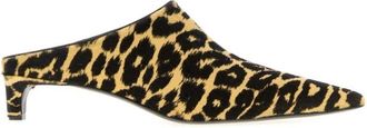 Jil Sander Printed Calf Hair Mule - Dames - Muiltjes - Veelkleurig - 39 EU - Leer - Schoenen