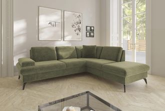 Sit&more Ecksofa »Morris Jubi L-Form, B: 238 cm« mit Armteilfunktion & 1 Zierkissen, optional Bettfunktion