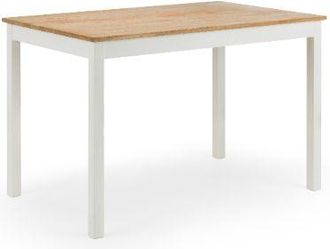 Julian Bowen Coxmoor Rectangular Dining Table 1.2m Ivory & Oak - Julian Bowen | TJ Hughes