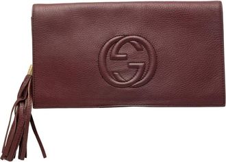 Gucci Pre-owned Gucci Calfskin Soho Disco Clutch Ladies YU7Z017IOTUZ1GRV