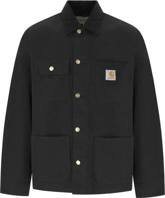 Carhartt Work in Progress Michigan Coat - Heren - Zomerjassen - Zwart - M - Katoen - Jassen