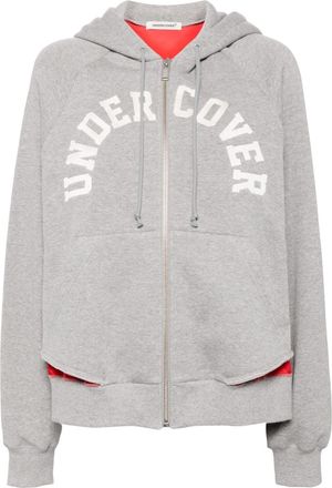 Undercover Oversized zip-up jacket - women - Cotton/Polyester - 1 - Grey