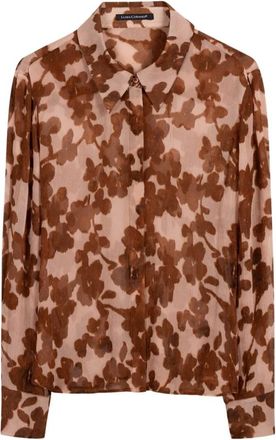 Luisa Cerano Bloesemprint Blouse - Dames - Overhemden - Veelkleurig - 2XL - Overhemden