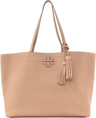 Tory Burch Beige Leather Tote Bag (Pre-Owned)