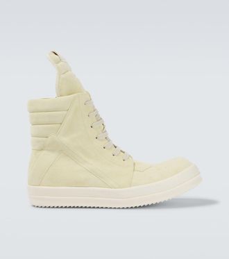 Rick Owens Geobasket suede high-top sneakers