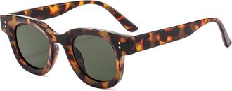 Generic Small Frame Men Outdoor Sunglasses Vacation Women Sports Decorative Sun Glasses(Green)