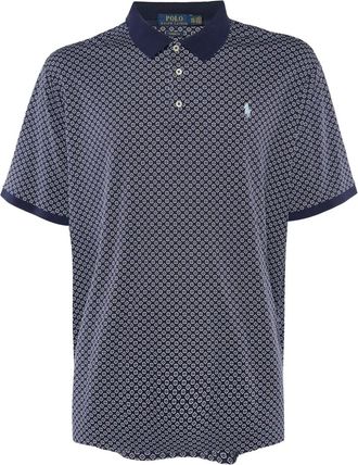 Ralph Lauren geometric-pattern polo shirt - Blue