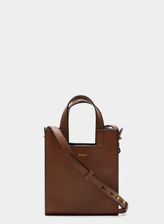 Bally Easy Bally Small Tote Bag in Calf Leather in Brown at Nordstrom