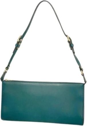 Ferragamo Pre-owned Shoulder Bags, female, Green, Size: ONE SIZE Pre-owned Shoulder Bag