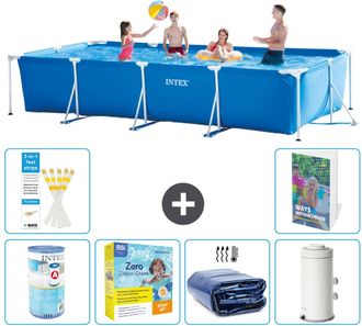 Intex Piscina Con Estructura Rectangular - 450x220x84 Cm - 7-piezas S65