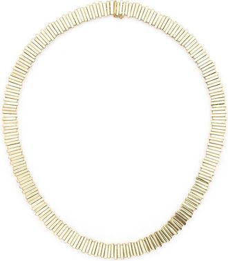 Suzanne Kalan 18kt yellow gold Jagged baguette necklace - women - 18kt Yellow Gold - One Size