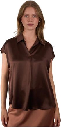 Luisa Cerano Overhemden, Dames, Bruin, M, Blouses & Shirts